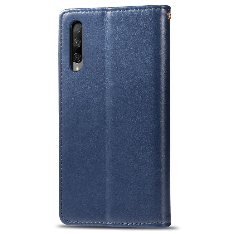 Retro Solid Color Leather Buckle Mobile Phone Protection Leather Case with Lanyard & Photo Frame & Card Slot & Wallet & Bracket Function for Huawei Honor 9X Pro