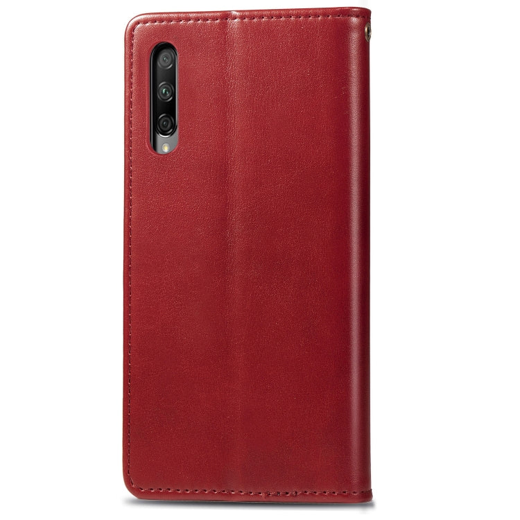 Retro Solid Color Leather Buckle Mobile Phone Protection Leather Case with Lanyard & Photo Frame & Card Slot & Wallet & Bracket Function for Huawei Honor 9X Pro