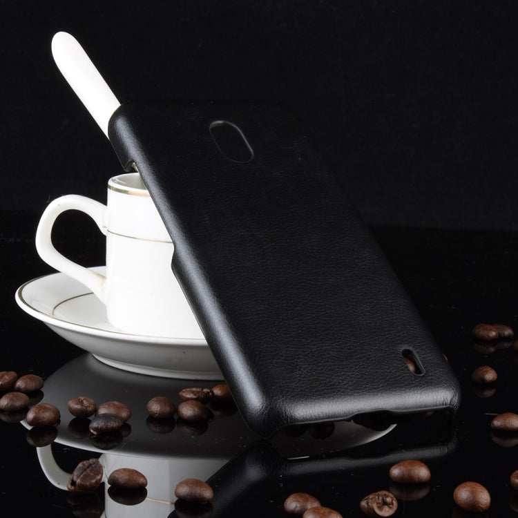 Shockproof Litchi Texture PC + PU Case For Nokia 2.2