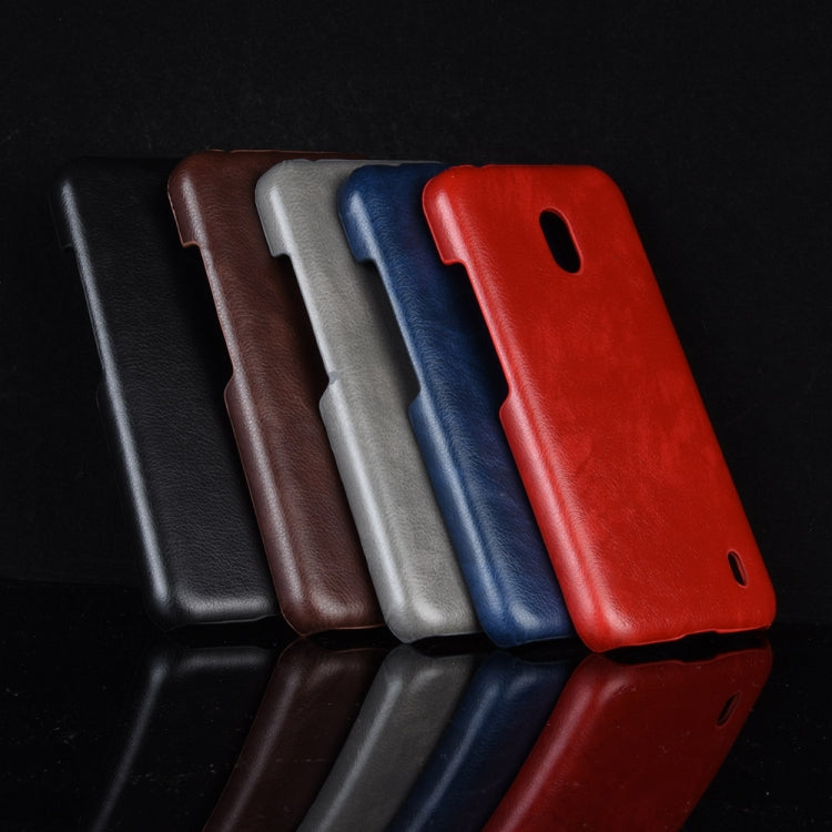 Shockproof Litchi Texture PC + PU Case For Nokia 2.2