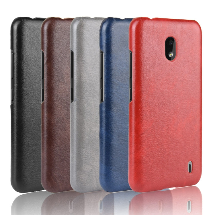 Shockproof Litchi Texture PC + PU Case For Nokia 2.2