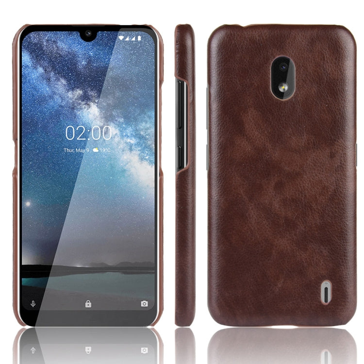 Shockproof Litchi Texture PC + PU Case For Nokia 2.2