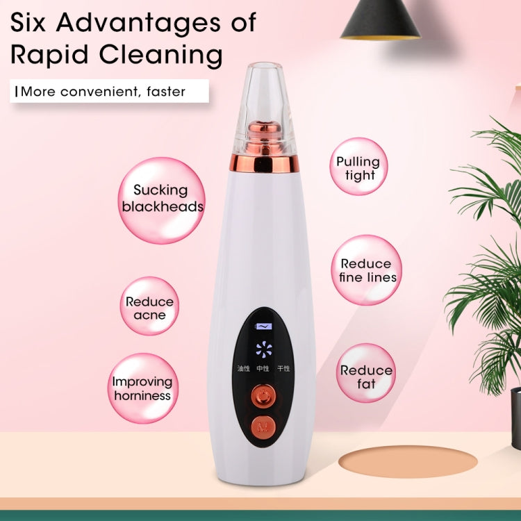 C-2018 Charging Display Section Blackhead Instrument  Acne Blackhead Export Cleansing Instrument Household Face Pore Cleaner