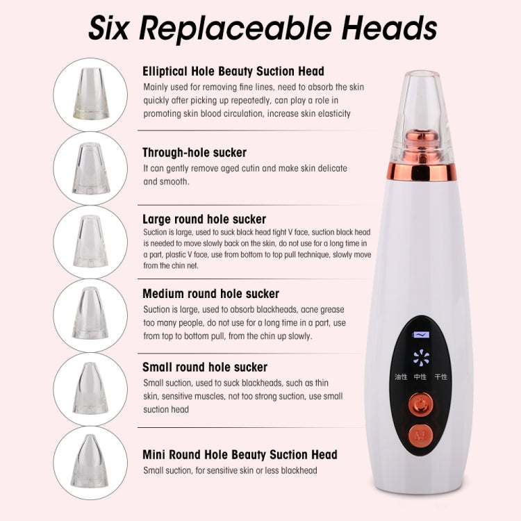 C-2018 Charging Display Section Blackhead Instrument  Acne Blackhead Export Cleansing Instrument Household Face Pore Cleaner
