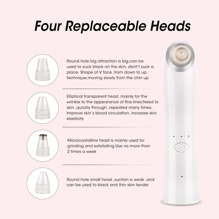 HTY-0083  Blackhead Remover Black Point Pimple Tool Pore Cleaner Suction Black Spot Vacuum Pore Acne Face Cleaner Blackhead Remover