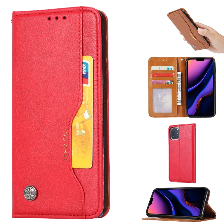 For iPhone 11 Pro Knead Skin Texture Horizontal Flip Leather Case , with Photo Frame & Holder & Card Slots & Wallet