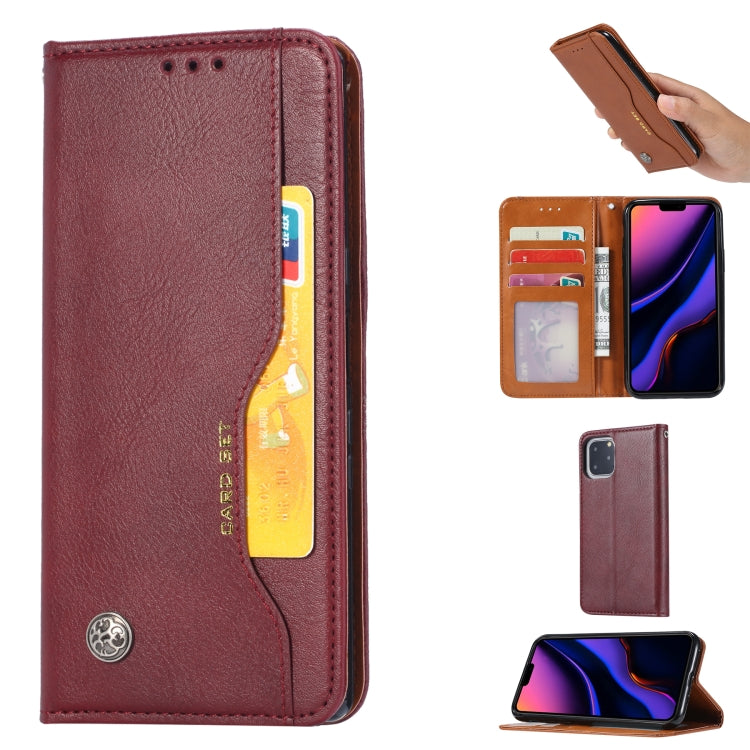 For iPhone 11 Pro Knead Skin Texture Horizontal Flip Leather Case , with Photo Frame & Holder & Card Slots & Wallet