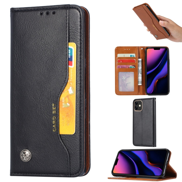 For iPhone 11 Knead Skin Texture Horizontal Flip Leather Case  , with Photo Frame & Holder & Card Slots & Wallet