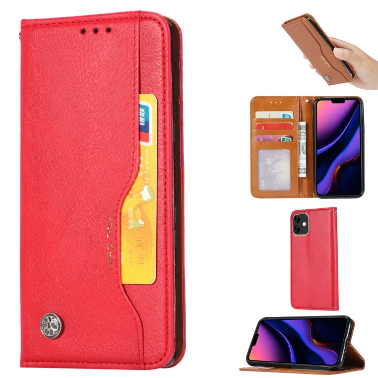 For iPhone 11 Knead Skin Texture Horizontal Flip Leather Case  , with Photo Frame & Holder & Card Slots & Wallet