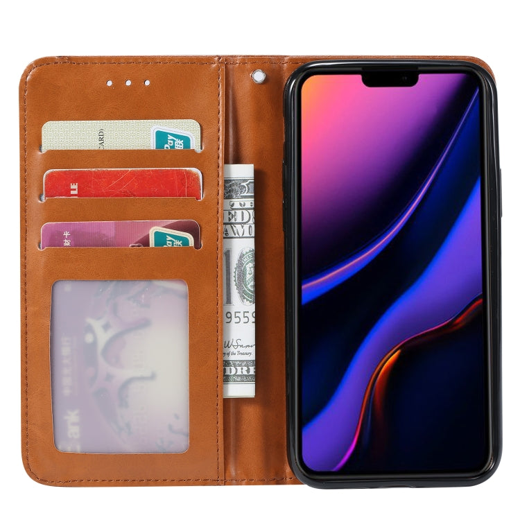 For iPhone 11 Knead Skin Texture Horizontal Flip Leather Case  , with Photo Frame & Holder & Card Slots & Wallet