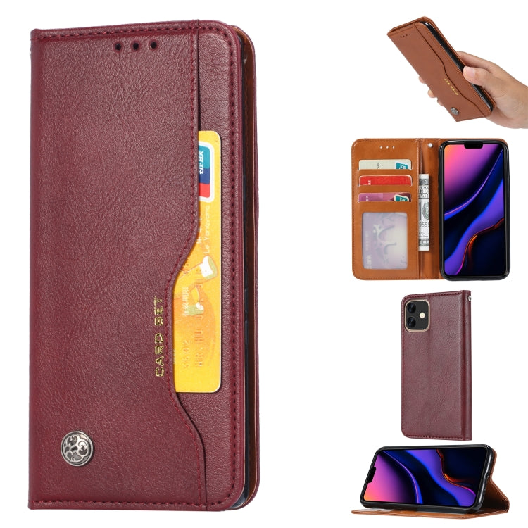 For iPhone 11 Knead Skin Texture Horizontal Flip Leather Case  , with Photo Frame & Holder & Card Slots & Wallet