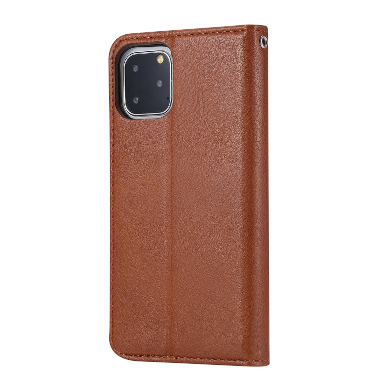 For iPhone 11 Pro Max Knead Skin Texture Horizontal Flip Leather Case  , with Photo Frame & Holder & Card Slots & Wallet