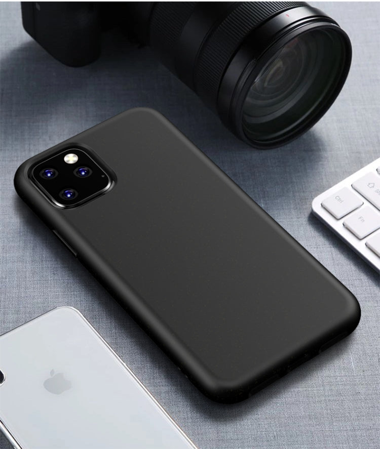 For iPhone 11 Pro Max Starry Series Shockproof Straw Material + TPU Protective Case