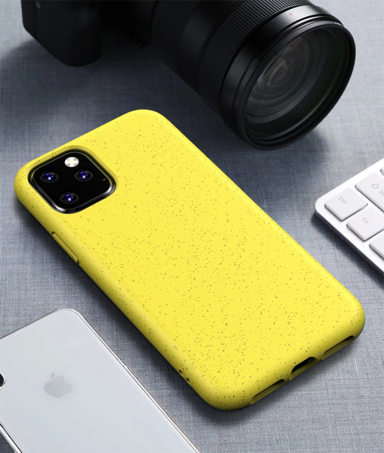 For iPhone 11 Pro Max Starry Series Shockproof Straw Material + TPU Protective Case
