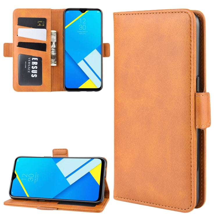 Dual-side Magnetic Buckle Horizontal Flip Leather Case for OPPO A1K / Realme C2, with Holder & Card Slots & Wallet & Photo Frame