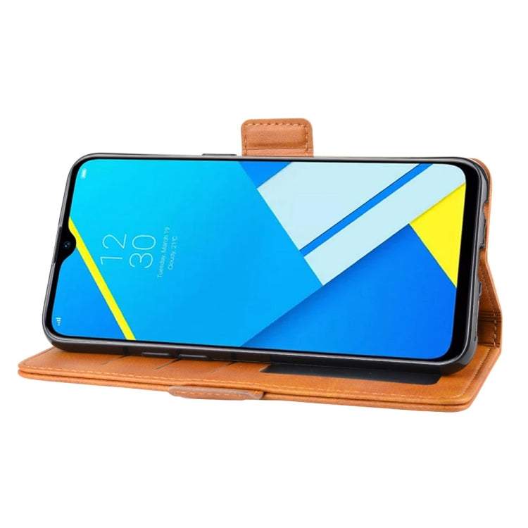 Dual-side Magnetic Buckle Horizontal Flip Leather Case for OPPO A1K / Realme C2, with Holder & Card Slots & Wallet & Photo Frame