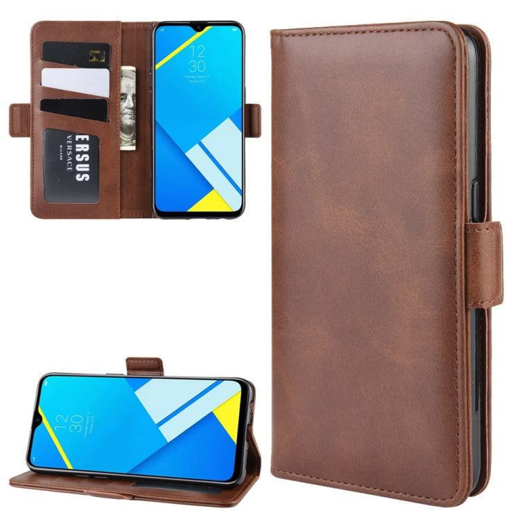 Dual-side Magnetic Buckle Horizontal Flip Leather Case for OPPO A1K / Realme C2, with Holder & Card Slots & Wallet & Photo Frame