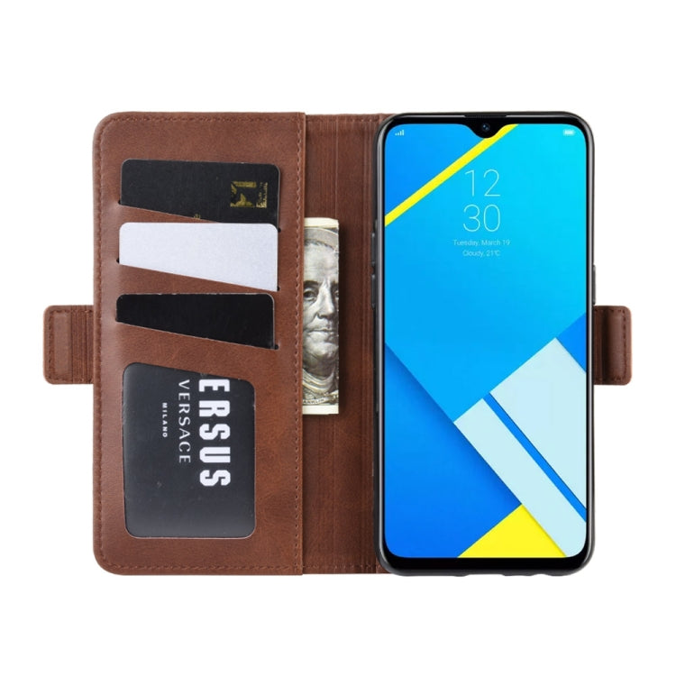 Dual-side Magnetic Buckle Horizontal Flip Leather Case for OPPO A1K / Realme C2, with Holder & Card Slots & Wallet & Photo Frame