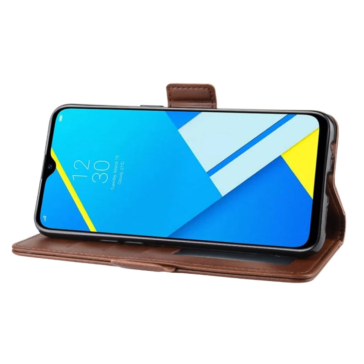 Dual-side Magnetic Buckle Horizontal Flip Leather Case for OPPO A1K / Realme C2, with Holder & Card Slots & Wallet & Photo Frame