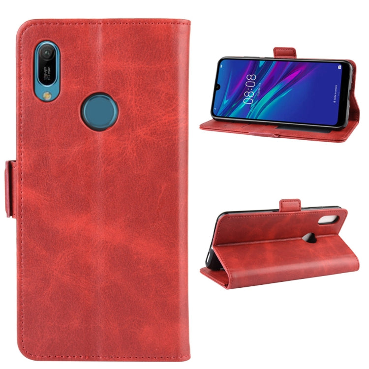 Wallet Stand Leather Cell Phone Case for Huawei Y6 2019ï¼Œwith Wallet & Holder & Card Slots
