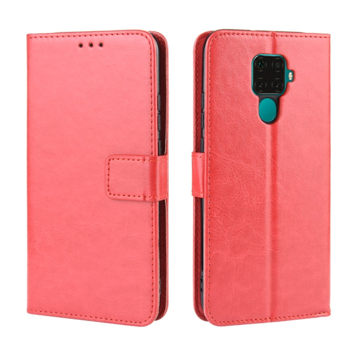 Retro Crazy Horse Texture Horizontal Flip Leather Case for Huawei Nova 5i Pro/Mate 30 Lite , with Holder & Card Slots & Photo Frame