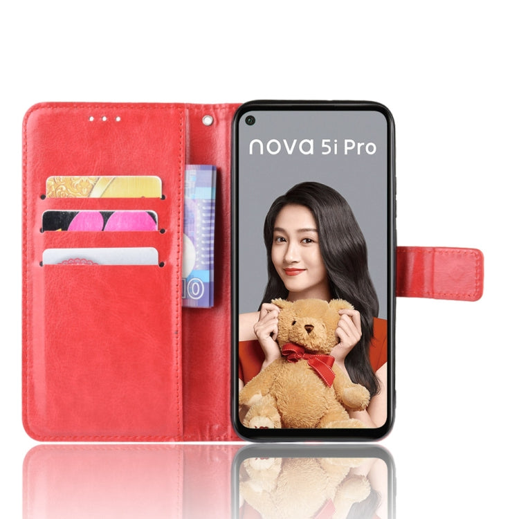 Retro Crazy Horse Texture Horizontal Flip Leather Case for Huawei Nova 5i Pro/Mate 30 Lite , with Holder & Card Slots & Photo Frame