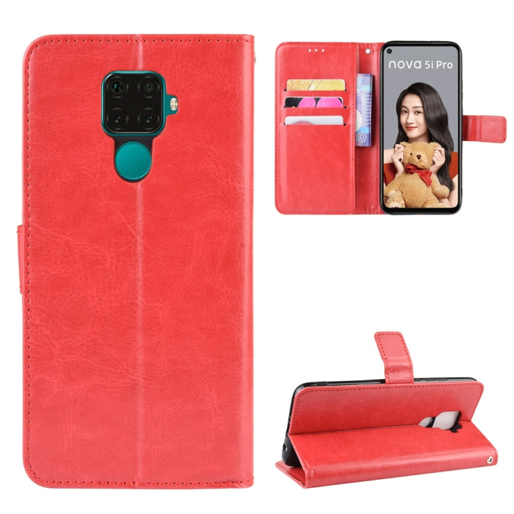 Retro Crazy Horse Texture Horizontal Flip Leather Case for Huawei Nova 5i Pro/Mate 30 Lite , with Holder & Card Slots & Photo Frame