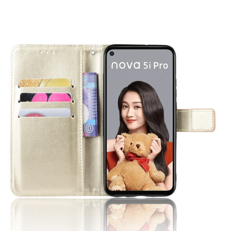 Retro Crazy Horse Texture Horizontal Flip Leather Case for Huawei Nova 5i Pro/Mate 30 Lite , with Holder & Card Slots & Photo Frame