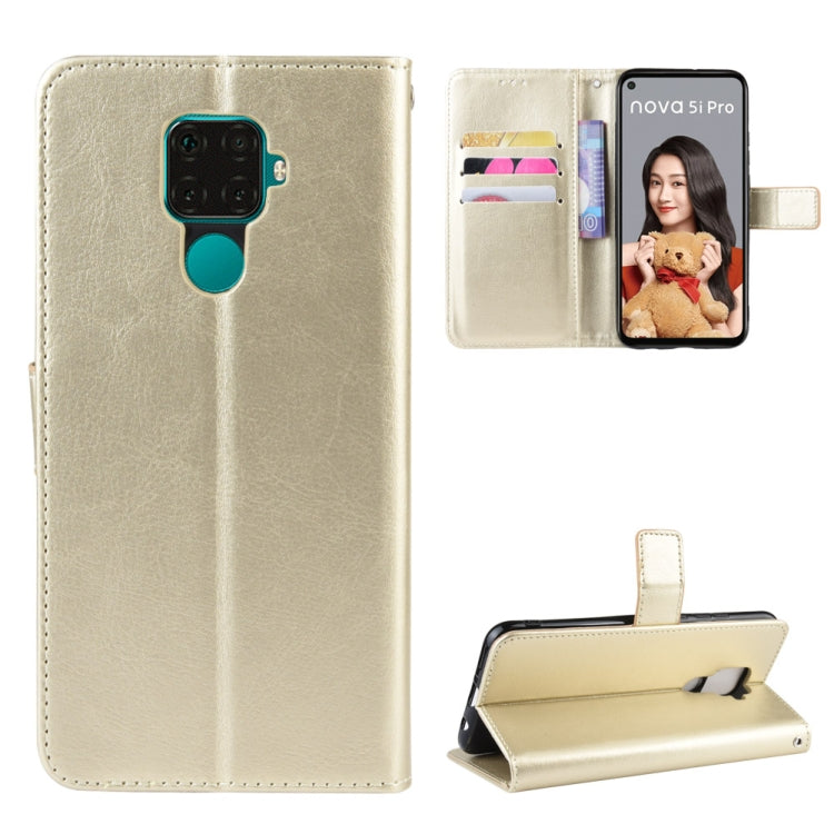 Retro Crazy Horse Texture Horizontal Flip Leather Case for Huawei Nova 5i Pro/Mate 30 Lite , with Holder & Card Slots & Photo Frame