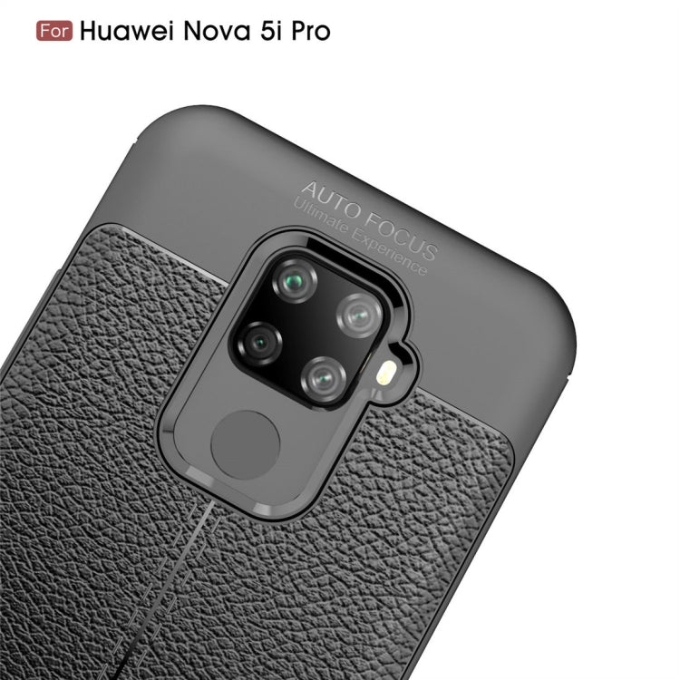 Litchi Texture TPU Shockproof Case for Huawei Nova 5i Pro
