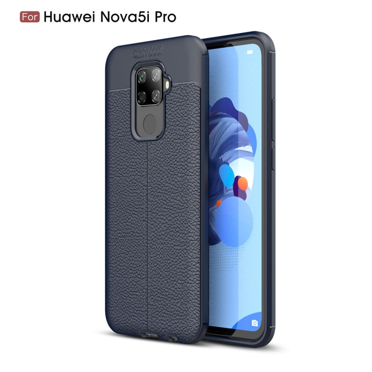 Litchi Texture TPU Shockproof Case for Huawei Nova 5i Pro