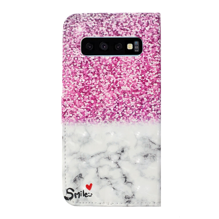 3D Painted Pattern Left and Right Open Holster, With Stand & Card Slot & Wallet For Galaxy S10