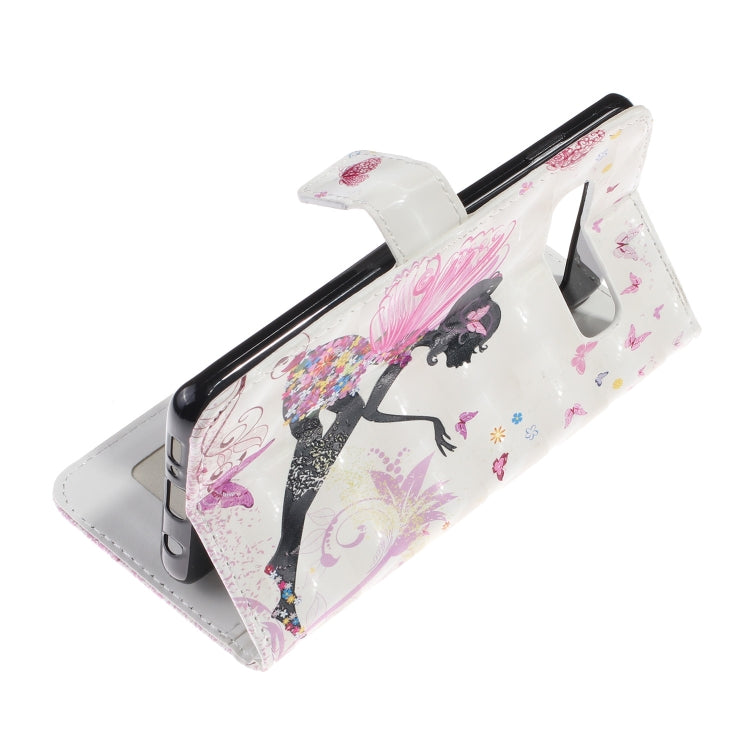 3D Painted Pattern Left and Right Open Holster, With Stand & Card Slot & Wallet For Galaxy S10