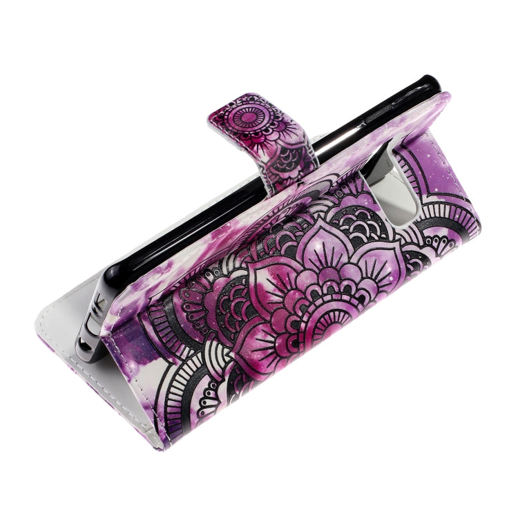 3D Painted Pattern Left and Right Open Holster, With Stand & Card Slot & Wallet For Galaxy S10