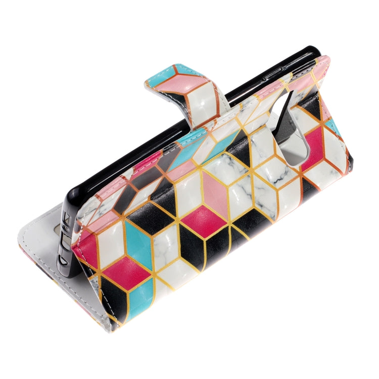 3D Painted Pattern Left and Right Open Holster, With Stand & Card Slot & Wallet For Galaxy S10