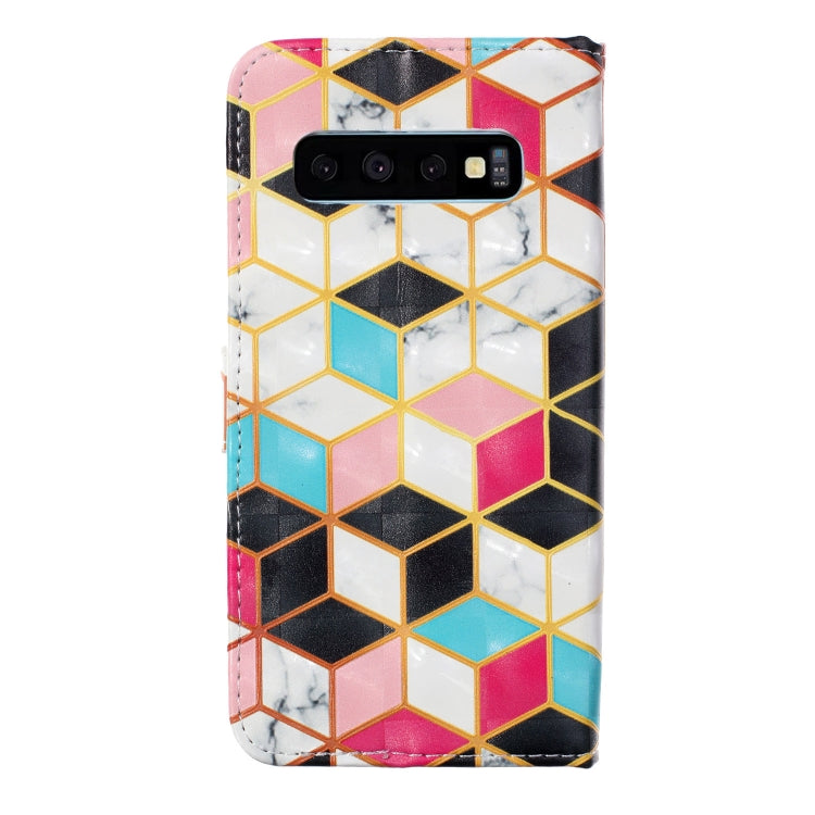 3D Painted Pattern Left and Right Open Holster, With Stand & Card Slot & Wallet For Galaxy S10