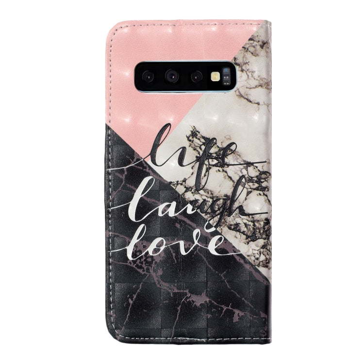 3D Painted Pattern Left and Right Open Holster, With Stand & Card Slot & Wallet For Galaxy S10