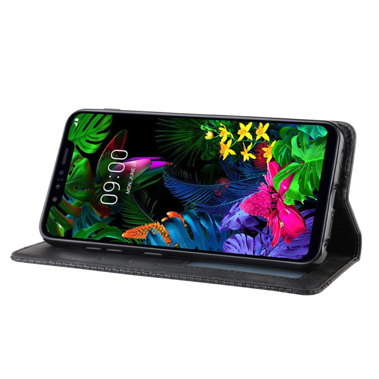 Magnetic Buckle Retro Crazy Horse Texture Horizontal Flip Leather Case for LG G8S ThinQ, with Holder & Card Slots & Photo Frame