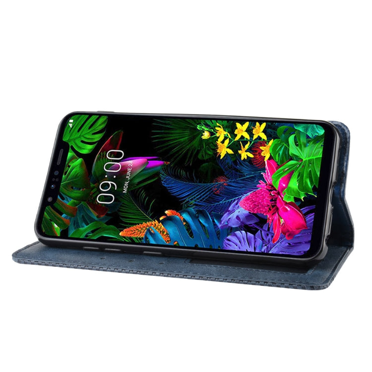 Magnetic Buckle Retro Crazy Horse Texture Horizontal Flip Leather Case for LG G8S ThinQ, with Holder & Card Slots & Photo Frame