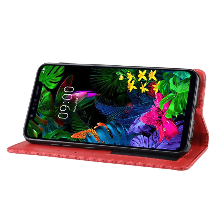 Magnetic Buckle Retro Crazy Horse Texture Horizontal Flip Leather Case for LG G8S ThinQ, with Holder & Card Slots & Photo Frame