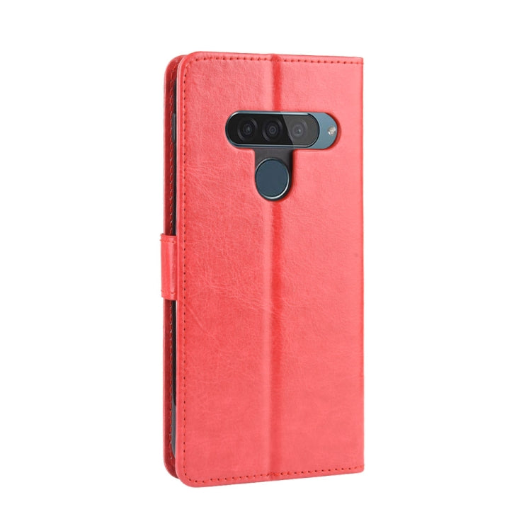 Retro Crazy Horse Texture Horizontal Flip Leather Case for LG G8S ThinQ , with Holder & Card Slots & Photo Frame