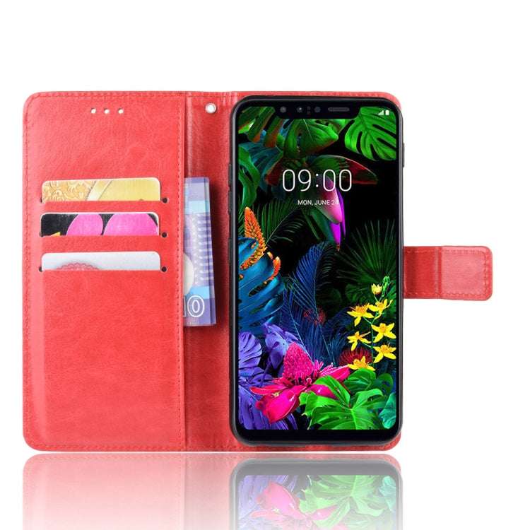 Retro Crazy Horse Texture Horizontal Flip Leather Case for LG G8S ThinQ , with Holder & Card Slots & Photo Frame