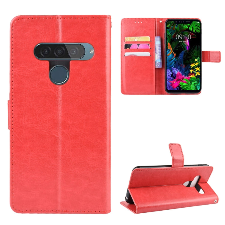 Retro Crazy Horse Texture Horizontal Flip Leather Case for LG G8S ThinQ , with Holder & Card Slots & Photo Frame