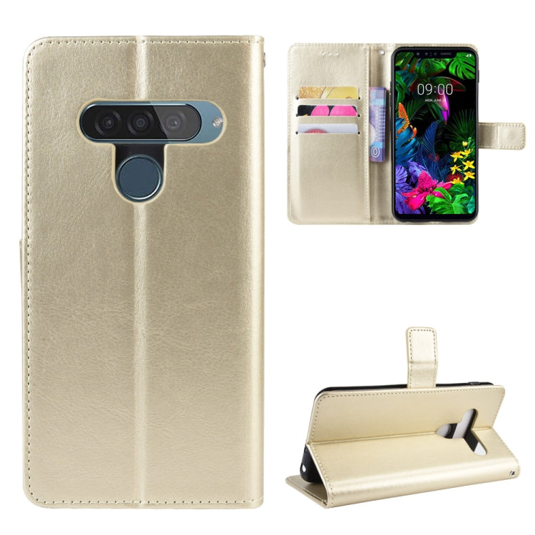 Retro Crazy Horse Texture Horizontal Flip Leather Case for LG G8S ThinQ , with Holder & Card Slots & Photo Frame