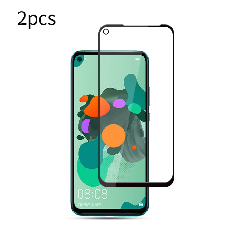 2 PCS mocolo 0.33mm 9H 2.5D Full Glue Tempered Glass Film for Huawei Nova 5i Pro/ Mate 30 lite