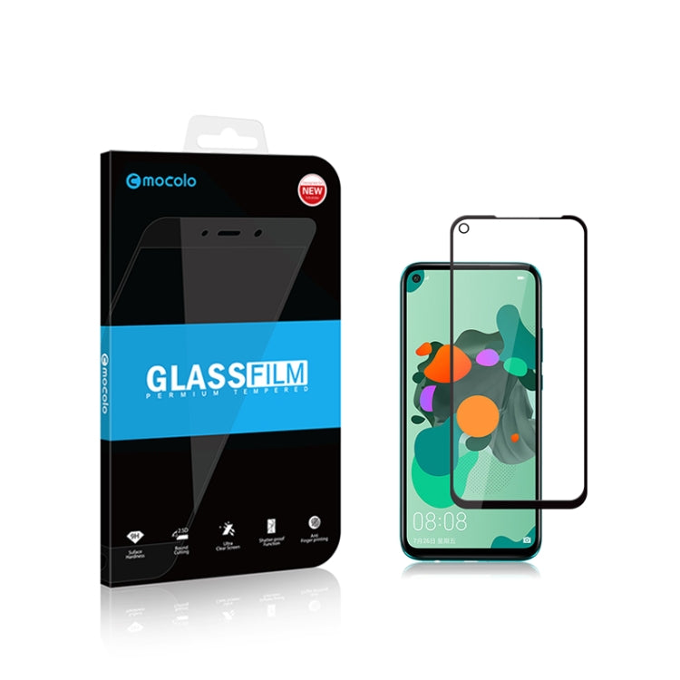 2 PCS mocolo 0.33mm 9H 2.5D Full Glue Tempered Glass Film for Huawei Nova 5i Pro/ Mate 30 lite