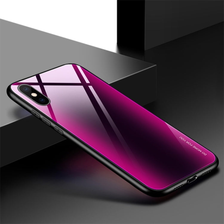 For iPhone X / XS Mocolo Gradient Color Glass Phone Case