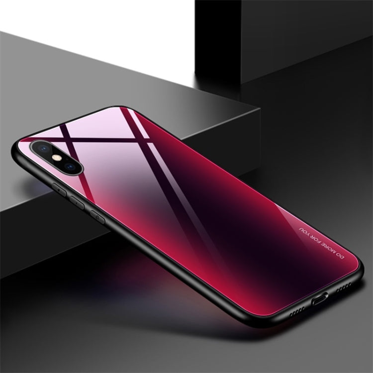 For iPhone XS Max Mocolo Gradient Color Glass Phone Case