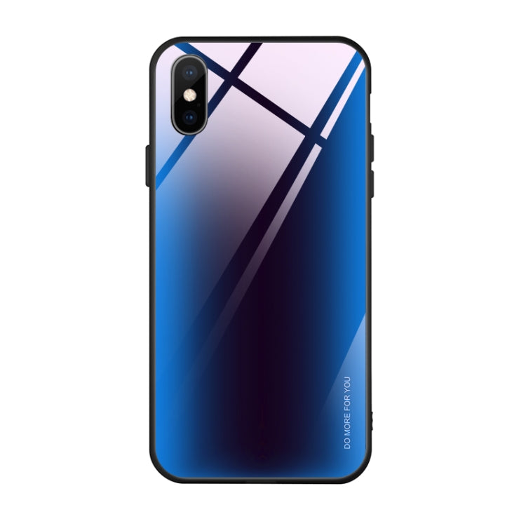 For iPhone XS Max Mocolo Gradient Color Glass Phone Case