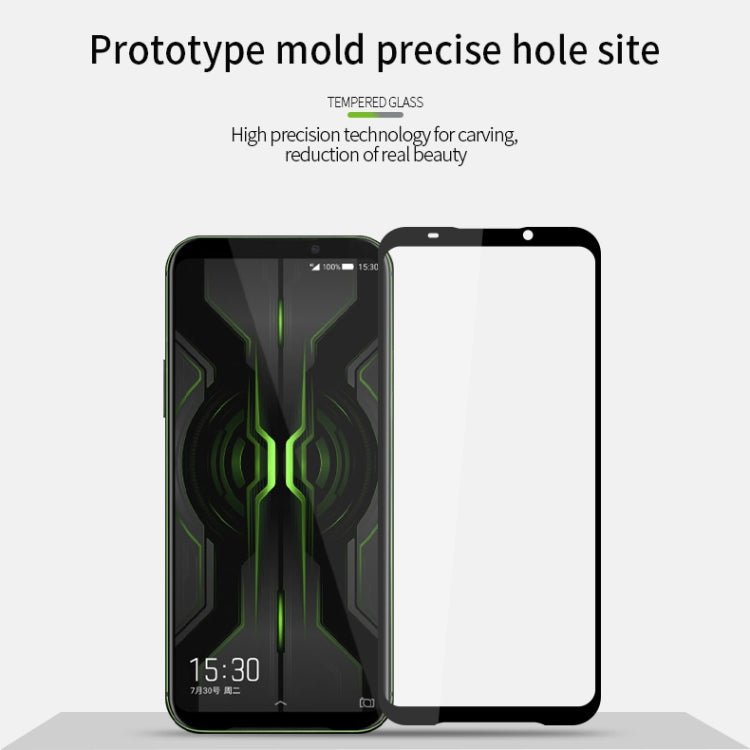 MOFI 9H 2.5D Full Screen Tempered Glass Film for Xiaomi Black shark2 Pro(Black)